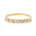 Bague 55 Bague Demi alliance Or jaune Diamant 58 Facettes 2697387CN