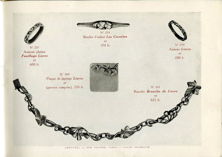 Bracelet Bracelet Art Nouveau Arnould en Or Jaune 58 Facettes