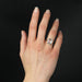 Ring 56 Antique emerald-cut aquamarine and yellow gold ring 58 Facettes 19-462B