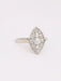 Bague 57 Bague marquise or blanc diamants 58 Facettes J606