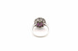 Ring 54 Art Deco style ring Platinum Ruby Diamonds 58 Facettes 24711