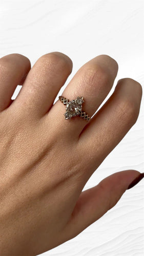 Bague 58 Bague en diamants anglais 58 Facettes