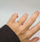 Bague 56 Demi-alliance or jaune sertie de diamants naturels 58 Facettes