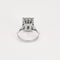 Bague 53 Bague en or blanc, grenat almandin et diamants 58 Facettes SQU3590