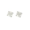 Boucles d'oreilles Puces d'oreilles en or blanc et diamants 58 Facettes B250570