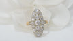 Bague 53.5 Bague marquise en or bicolore et diamants 58 Facettes 32032