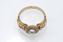 Bague 52 Yellow gold daisy ring, pearl and diamonds, first half of the 20th century 58 Facettes 11481