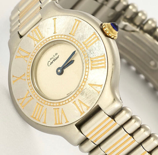 Montre CARTIER - Montre Must 21 vintage – acier & plaqué or 58 Facettes LV114