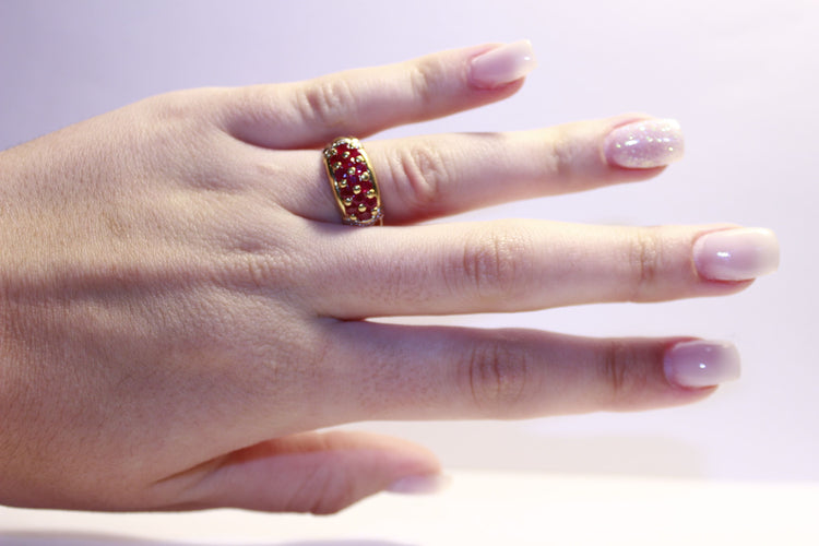 Bague 51 Bague Diamants et Rubis 58 Facettes