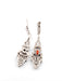 Boucles d'oreilles Boucles d'oreilles en or blanc avec diamants et corail 58 Facettes