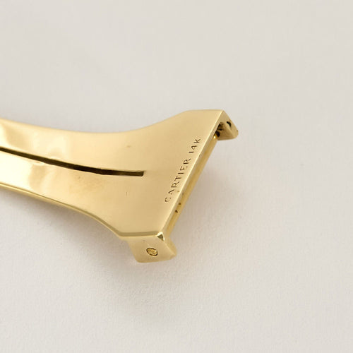 Montre Cartier - Boucle déployante en or jaune et or rose 58 Facettes MEA4933