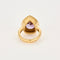 Bague 53 Bague or jaune, améthyste et diamants 58 Facettes 250092