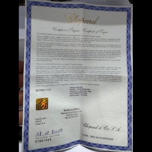 Bague 55 Chopard Bague Chopard Collection "Chopardissimo" 58 Facettes 4214