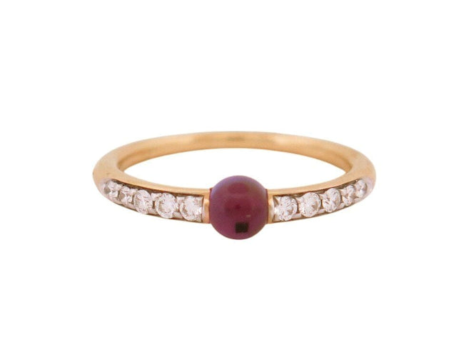 Bague 52 bague POMELLATO m'ama non m'ama amethyste 52 diamants en or jaune 18k 58 Facettes 268364