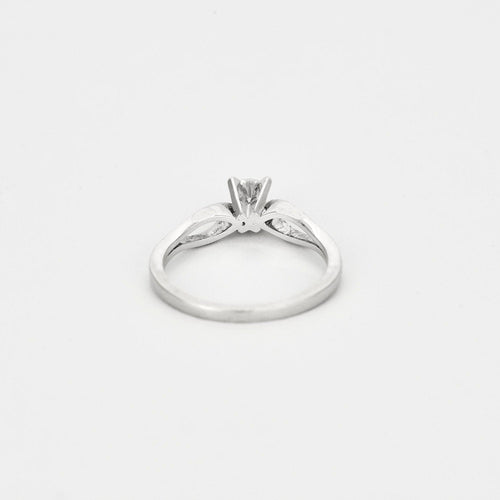 Bague 52 Bague or blanc diamant 58 Facettes