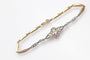 Bracelet Bracelet en or jaune et platine avec diamants du début du XXe siècle 58 Facettes 10584