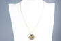 Collier Collier Pendentif Augis 18 carats Or jaune  + qu'hier - que demain  0.06ct Rubis 58 Facettes CLAUGIS-107