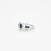 Bague 51 Bague en or blanc saphirs et diamants 58 Facettes 213928