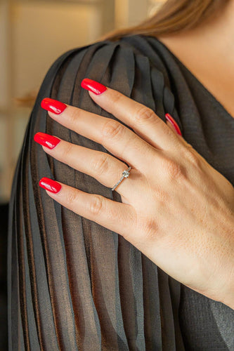 Bague 49 Bague Solitaire Or blanc Diamant 58 Facettes 2773202CN