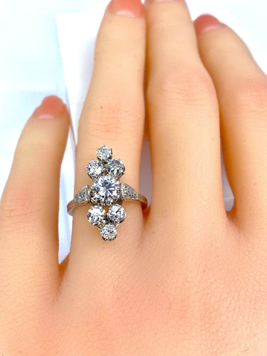 Bague Marquise diamants