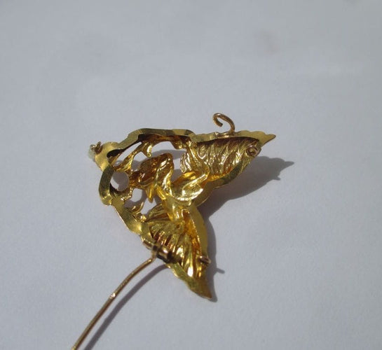 Pendentif Broche pendentif 1900 chimère or perle 58 Facettes