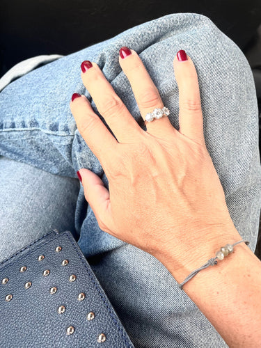 Bague Jarretière Diamants Vintage 58 Facettes