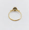Bague 51 Bague - Solitaire vintage en or 18k et saphir naturel 0,50 carat 58 Facettes A06640