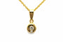 Pendentif Pendentif contemporain en or jaune serti de diamants (+-0.065ct) 58 Facettes B771