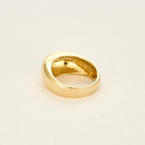 Bague 57 Bague jonc en or jaune 58 Facettes CAN1331X4
