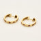Boucles d'oreilles Paire d'anneaux d'oreilles en or jaune, diamants et rubis 58 Facettes POI0204