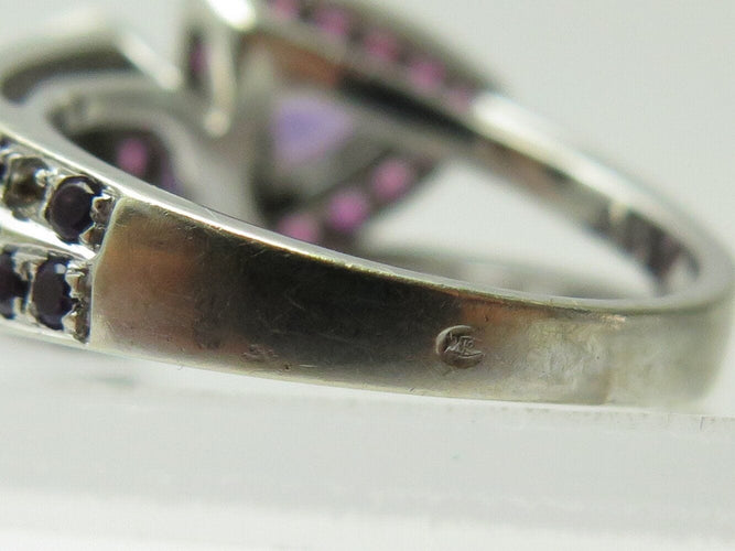 Bague 52 bague MAUBOUSSIN subtile dualite t52 amethyste diamants or blanc 18k 58 Facettes 267691