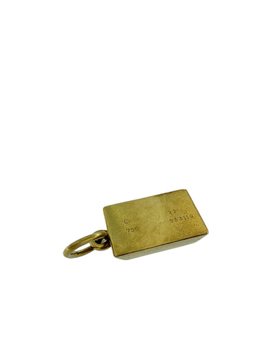 CARTIER - Lingot pendentif 1/8 oz or jaune avec diamant