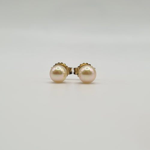 Boucles d'oreilles Boucles d’oreilles or jaune 18 carats serties de perles de culture 58 Facettes