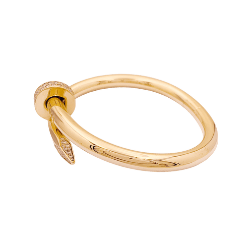 Bracelet Bracelet Cartier, "Juste un clou", or jaune, diamants. 58 Facettes 34751