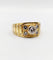 Bague 60 Bague chevalière Art Déco or jaune et diamants 58 Facettes A06309