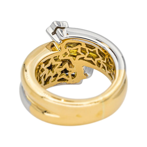 Bague 53 Bague Or jaune, Or blanc Diamant 58 Facettes 4442219RV