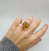 Bague 50 Bague or jaune sertie d’une citrine 58 Facettes