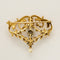 Broche Broche Art Nouveau  en or jaune, or blanc, diamants et perles 58 Facettes LIS2367
