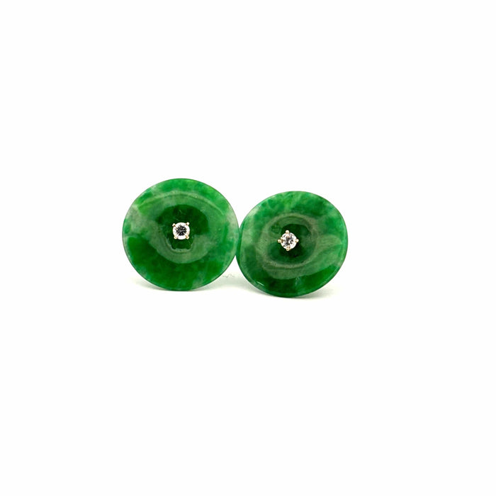 Boucles d'oreilles Boucles d'oreilles Or Jaune 18k Pierre de Jade 58 Facettes B1BO-GS32226-13