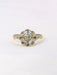 Bague 54 Bague or jaune marguerite diamants 58 Facettes J395