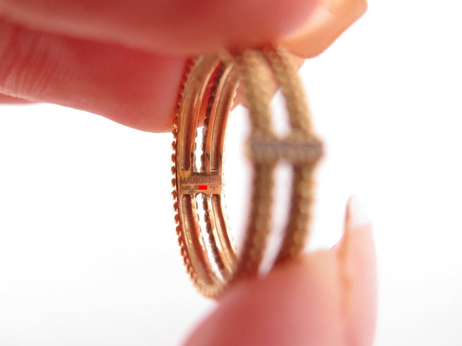 Bague 53 bague MAUBOUSSIN mon premier jour c'est toi n1 t53 diamants or jaune 18k 58 Facettes 269802