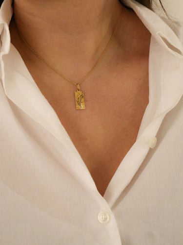 Pendentif Pendentif vintage signe du zodiaque balance en or jaune 58 Facettes ZZ