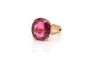 Bague 52 Bague Or jaune Rubellite Diamants 58 Facettes 24562 / 24478