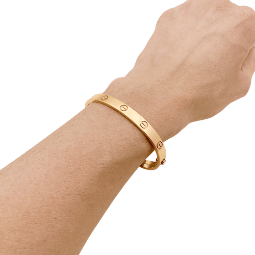 Bracelet Cartier, "Love", en or rose. 58 Facettes 34326