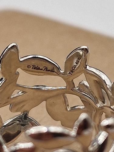 Bague 54 Tiffany & Co. - Bague Paloma Picasso motif feuilles en argent 58 Facettes