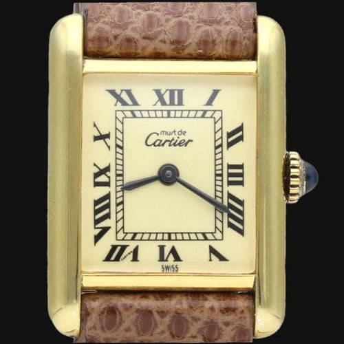 Montre Cartier Montre Tank Vermeil 58 Facettes MT43392
