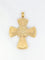 Pendentif Pendentif croix pectorale or jaune émail cabochons de saphirs 58 Facettes 519
