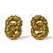Boucles d'oreilles Boucles d’oreille en or jaune enlacés et torsadés. Roger Lebenstein 58 Facettes