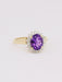 Bague Bague marguerite améthyste ovale diamants 58 Facettes J607