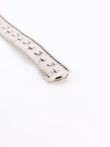 Bracelet Bracelet maille polonaise or blanc 58 Facettes 1152.3